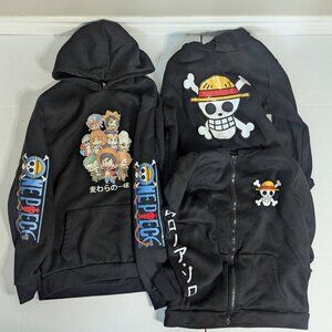 One Piece Anime Manga Hoodie Lot M 3 Swestshirt Hoodies